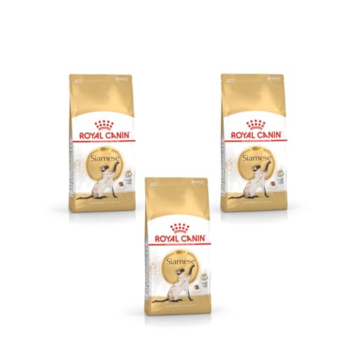 Royal Canin Siamese Adult | 3er Pack | 3 x 400 g | Alleinfuttermittel für ausgewachsene Siamkatzen | Ab dem 12. Monat | Kann dabei helfen die Harnwegsfunktion zu unterstützen von ROYAL CANIN