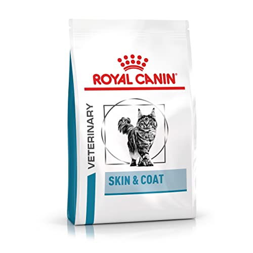 Royal Canin Veterinary SKIN & COAT | 1,5 kg | Diät-Alleinfuttermittel für kastrierte Katzen | Zur Unterstützung der Hautfunktion bei Dermatose und Haarausfall von Royal Canin Veterinary Diet