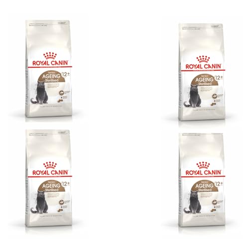 ROYAL CANIN Sterilised Ageing 12+ | 4er Pack | 4 x 400 g | Alleinfuttermittel für Katzen | Speziell für kastrierte ältere Katzen ab dem 12. Lebensjahr | Zum Gewichtserhalt von ROYAL CANIN