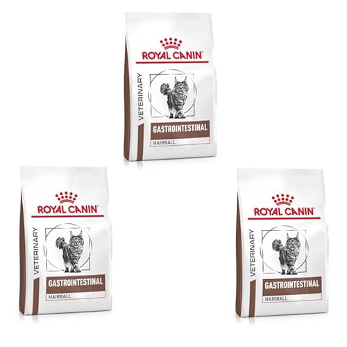 Royal Canin Veterinary Gastrointestinal Hairball | 3er Pack | 3 x 400 g | Diät-Alleinfuttermittel für ausgewachsene Katzen | Zur Bekämpfung von Haarballenbildung von ROYAL CANIN