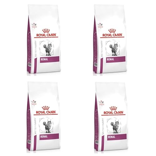 ROYAL CANIN Veterinary Renal | 4er Pack | 4 x 400 g | Diät-Alleinfuttermittel für ausgewachsene Katzen | Zur Unterstützung bei Nierenproblemen | Mit niedrigem Phosphorgehalt von ROYAL CANIN