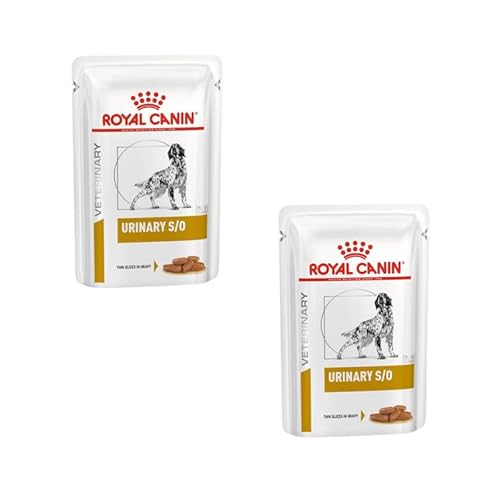 ROYAL CANIN Veterinary Urinary s/o Canine für Hunde | Doppelpack | 2 x 12 x 100 g | Feuchtnahrung für Hunde | Feine Stückchen in Soße | Zur Unterstütztung der Auflösung von Struvitsteinen von ROYAL CANIN