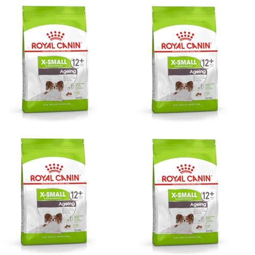 Royal Canin X-SMALL Ageing 12+ - ältere sehr kleine Hunde | 4er Pack | 4 x 500 g | Alleinfuttermittel für Hunde | Für sehr kleine Hunde (bis 4 kg) in der zweiten Lebenshälfte von ROYAL CANIN