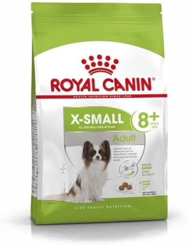 Royal Canin X-Small Adult 8+ | 500 g | Trockenfutter für sehr kleine Hunde ab dem 8 Lebensjahr | Zur Unterstützung des Darms, der Vitalität und der Harnwege | Besonders schmackhaft von ROYAL CANIN