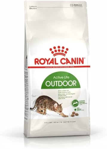 ROYAL CANIN Outdoor | 400 g | Trockenfutter für Katzen | Für ausgewachsene Katzen (vom 1. bis zum 7. Lebensjahr) mit häufigem Freilauf und regelmäßiger Bewegung von ROYAL CANIN