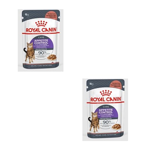 Royal Canin Appetite CONTROL CARE in Soße | Doppelpack | 2 x 12 x 85 g | Alleinfuttermittel für ausgewachsene Katzen | Empfohlen zur Kontrolle des Bettelverhaltens von ROYAL CANIN