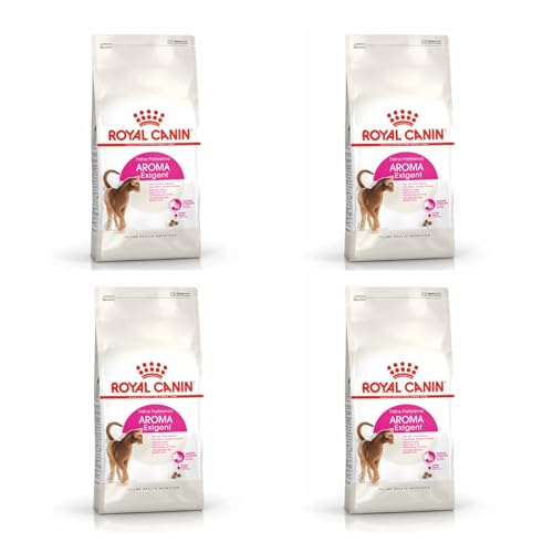 Royal Canin Aroma Exigent | 4er Pack | 4 x 400 g | Alleinfuttermittel für besonders wählerische Katzen | Ab dem 12. Monat | Kann dabei helfen die Harnwegsfunktion zu unterstützen von ROYAL CANIN