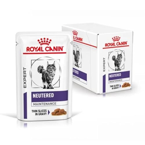 Royal Canin Expert Neutered Maintenance ideal für kastrierte Katzen, h ilft dabei, das Idealgewicht zu halten 12 x 85 g von ROYAL CANIN