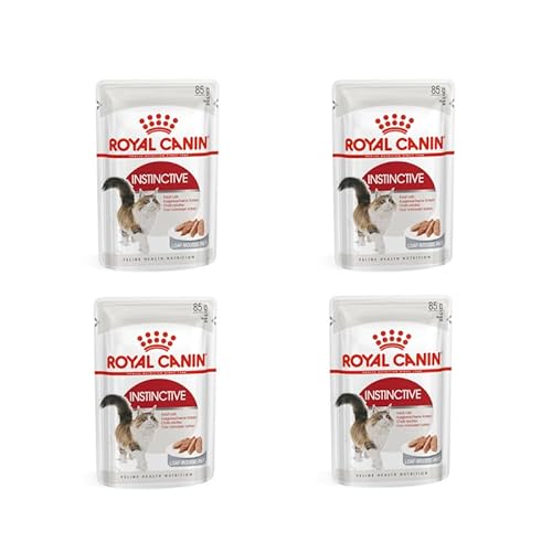 Royal Canin Instinctive Mousse | 4er Pack | 4 x 12 x 85 g | Alleinfuttermittel für ausgewachsene Katzen ab dem 12. Monat | Kann dabei helfen die Harnwegsgesundheit zu erhalten von ROYAL CANIN