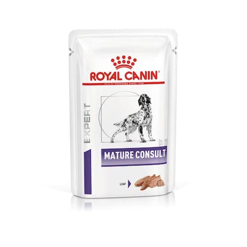 Royal Canin Mature Consult Mousse | 12 x 85 g | Nassfutter für Hunde | Kann dabei helfen das Wohlbefinden von älteren Hunden zu erhalten | Mousse in Frischebeuteln von ROYAL CANIN
