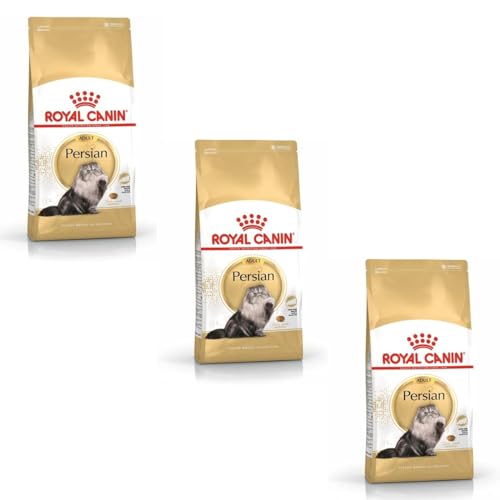 Royal Canin Persian Adult | 3er Pack | 3 x 400 g | Trockenfutter für Katzen | Angepasst auf den Bedarf von Perserkatzen | Zur Unterstützung der Verdauung und Haut und Fell von ROYAL CANIN