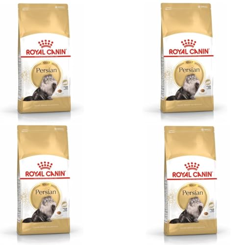 Royal Canin Persian Adult | 4er Pack | 4 x 400 g | Trockenfutter für Katzen | Angepasst auf den Bedarf von Perserkatzen | Zur Unterstützung der Verdauung und Haut und Fell von ROYAL CANIN