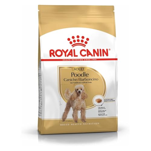 Royal Canin Poodle Adult | 3 kg |Trockenfutter für ausgewachsene Poodle | Zur Unterstützung des Fells und des Muskeltonus | Für Hunde ab dem 10. Lebensmonat von ROYAL CANIN