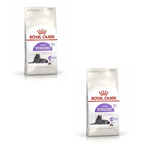 ROYAL CANIN Regular STERILISED 7+ | Doppelpack | 2 x 400 g | Alleinfuttermittel für kastrierte Katzen | Kann dazu beitragen die Nieren- und Harnwegsfunktion zu unterstützen von ROYAL CANIN