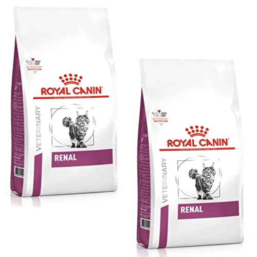 Royal Canin Veterinary Renal | Doppelpack | 2 x 400 g | Diät-Alleinfuttermittel für ausgewachsene Katzen | Zur Unterstützung bei Nierenproblemen | Mit niedrigem Phosphorgehalt von ROYAL CANIN