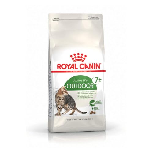 ROYAL CANIN OUTDOOR 7+ | 400 g | Trockennahrung für ältere Katzen mit Freilauf | Kann zur Unterstützung der Nieren- und Harnwegsfunktion beitragen | Mit Vitalitätskomplex von ROYAL CANIN