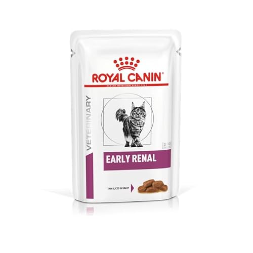 Royal Canin Veterinary Early Renal | 12 x 85 g | Diät-Alleinfuttermittel für Katzen | Zur frühen Unterstützung der Nierenfunktion | Mit moderatem Phosphorgehalt | Mit EPA & DHA von ROYAL CANIN