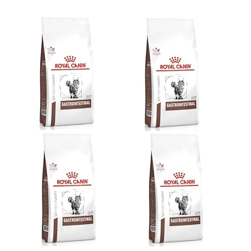 Royal Canin Veterinary Gastrointestinal | 4er Pack | 4 x 400 g | Trockenfutter für Katzen | Kann unterstützend helfen bei gastrointestinalen Erkrankungen bei Katzen | Hohe Akzeptanz von ROYAL CANIN