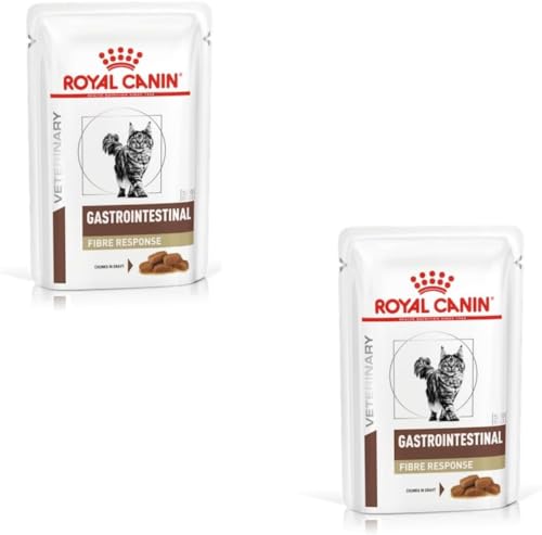 ROYAL CANIN Veterinary Gastro Intestinal Fibre Response | Doppelpack | 2 x 12 x 85 g | Diät-Alleinfuttermittel für Adulte Katzen | Bei Verstopfungen und anderen Magen-Darm-Problemen von ROYAL CANIN