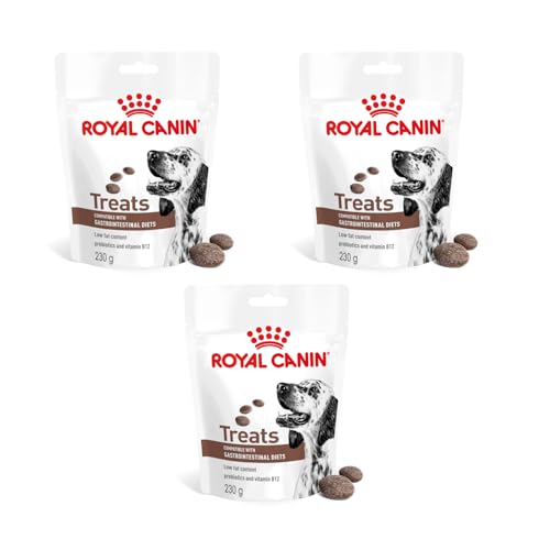 Royal Canin Veterinary Gastrointestinal Treats | 3er Pack | 3 x 230 g | Snacks für Erwachsene Hunde Aller Größen & Rassen | Im wiederverschließbaren Beutel | Niedriger Fettgehalt von ROYAL CANIN