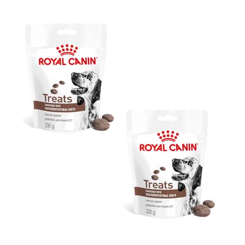 Royal Canin Veterinary Gastrointestinal Treats | Doppelpack | 2 x 230 g | Snacks für Erwachsene Hunde Aller Größen & Rassen | Im wiederverschließbaren Beutel | Niedriger Fettgehalt von ROYAL CANIN