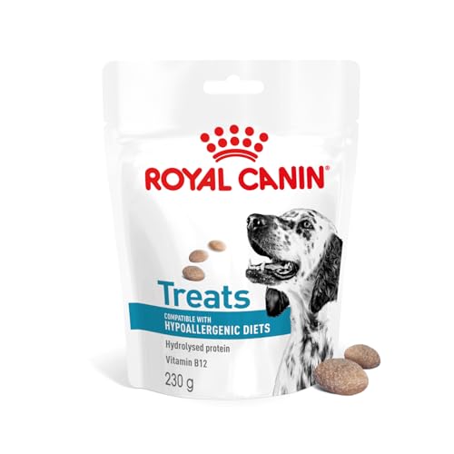 Royal Canin Veterinary Hypoallergenic Treats | 230 g | Snacks für Erwachsene Hunde Aller Größen & Rassen | Im wiederverschließbaren Beutel | Hydrolysierte Proteine von ROYAL CANIN