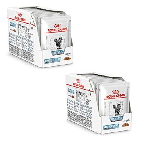 Royal Canin Veterinary Sensitivity Control | Doppelpack | 2 x 12 x 85 g | Diät-Alleinfuttermittel für ausgewachsene Katzen | Zur Minderung von Nährstoffintoleranzerscheinungen von ROYAL CANIN