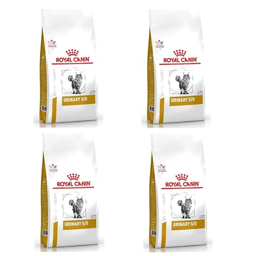 Royal Canin Veterinary Urinary S/O | 4er Pack | 4 x 400 g | Trockenfutter für Katzen | Zur Unterstützung der Harnwege | Bei Struvitkristallen | Reduzierter Magnesiumgehalt von ROYAL CANIN