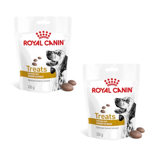 Royal Canin Veterinary Urinary S/O Treats | Doppelpack | 2 x 230 g | Snacks für Erwachsene Hunde Aller Rassen | Im wiederverschließbaren Beutel | Optimierter Mineralstoffgehalt von ROYAL CANIN