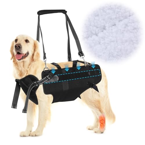 ROYALAY Dog Lift Harness Dog Sling for Medium Large Dogs, Full Body Dog Lift Harness with Adjustable Breathable Straps, Dog Support Harness for Old, Disabled, Joint Injuries, Paralysis Dogs Walk,(L) von ROYALAY