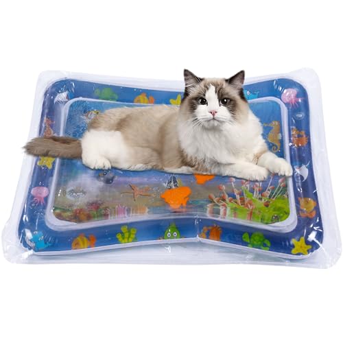 ROYALAY Sensorische Wasserspielmatte für Katzen, Dunkelblau von ROYALAY