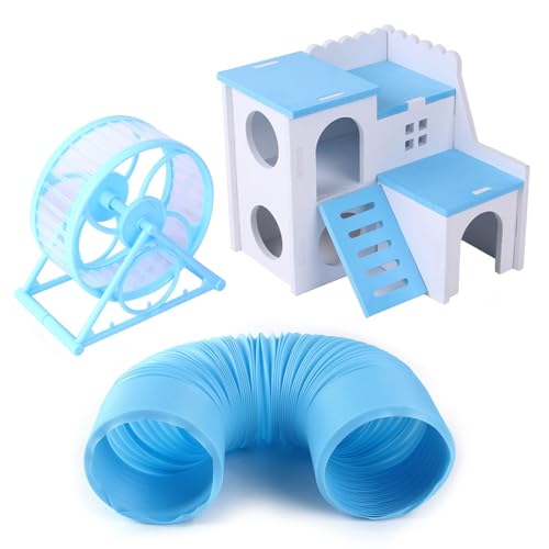 Leise Habitat Laufrad für Hamster mit austauschbaren Tunnel-Layouts Haus Hamster Spieltunnel Leise Habitat Laufrad für Hamster mit austauschbaren Tunnel-Layouts Haus Hamster Spieltunnel von ROYJJ