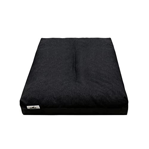 ROYSSON Hundebett katzenbett hundekorb hundekissen schlafplatz tierbett - Wasserdicht 3 Farben S/M/L/XL/XXL/XXXL (M - 80x50x12cm, Schwarz) von ROYSSON