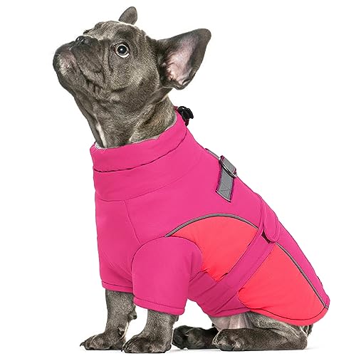 ROZKITCH Extra Warmer Hundemantel Reflektierend Verstellbare Hundejacke Hund Wintermantel mit Fleece Rollkragen Hundejacke für kaltes Wetter Weich Wintermantel für Kleine Mittlere Extra Große Hunde von ROZKITCH