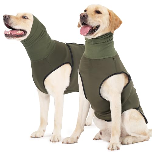 ROZKITCH Hunde-Angst-Shirt, beruhigende Jacke mit Kapuze, Hundeohren-Abdeckung, 2-in-1, Hunde-Angstjacke mit Ohrwickel für Feuerwerk, Reisen, Tierarztbesuche, Trennung, Angstlinderung, beruhigendes von ROZKITCH