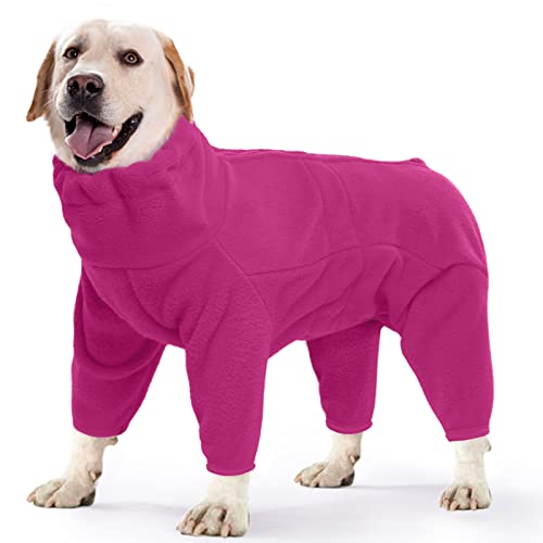 ROZKITCH Hunde-Wintermantel, weicher Fleece-Pullover, Pyjama, winddicht, warm, kaltes Wetter, Jacke, Weste, gemütlich, Overall, Bekleidung, Outfit, Kleidung für kleine, Reisen, Schlafen von ROZKITCH