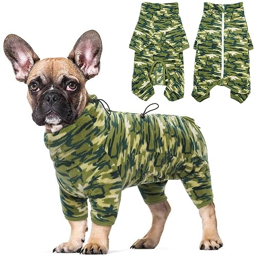 ROZKITCH Hunde-Wintermantel, weicher Fleece-Pullover, Pyjama, winddicht, warm, kaltes Wetter, Weste mit leuchtendem Reißverschluss, Einteiler, Jumpsuit, Kleidung für kleine, mittelgroße und große von ROZKITCH