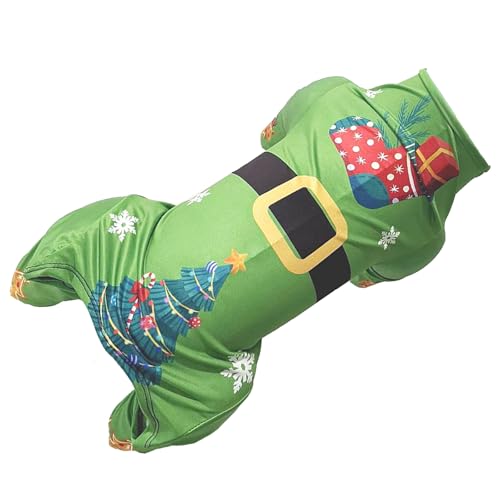 RPFROP Weihnachtsmantel für kleine große Hunde Weihnachtskostüm für Hund Lustige Schneeflocke Vierbeiner Pullover Kleidung von RPFROP