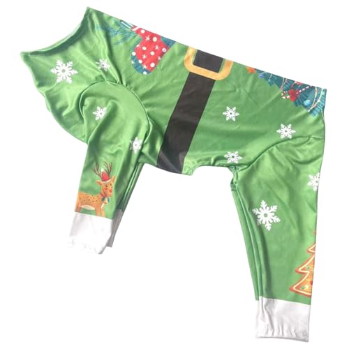 RPFROP Weihnachtsmantel für kleine große Hunde Weihnachtskostüm für Hund Lustige Schneeflocke Vierbeiner Pullover Kleidung von RPFROP