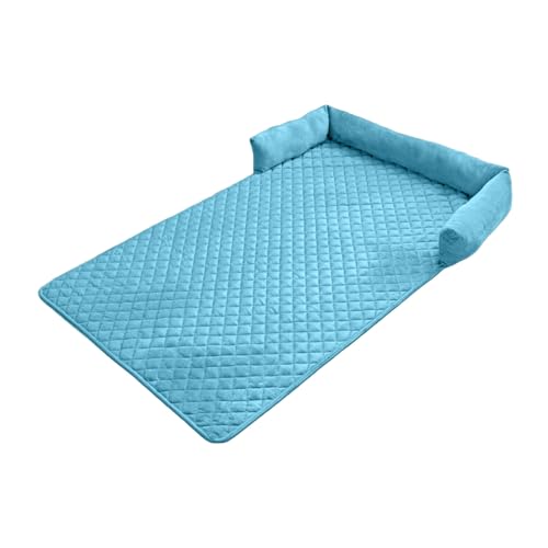 RRXIMHTT Rutschfestes Hundebett, Haustier-Sofa-Pad, Matte, Kissen, rutschfeste Couch-Abdeckung, Möbelschutz, wasserdichtes Schlafnest für Hunde Blau M von RRXIMHTT