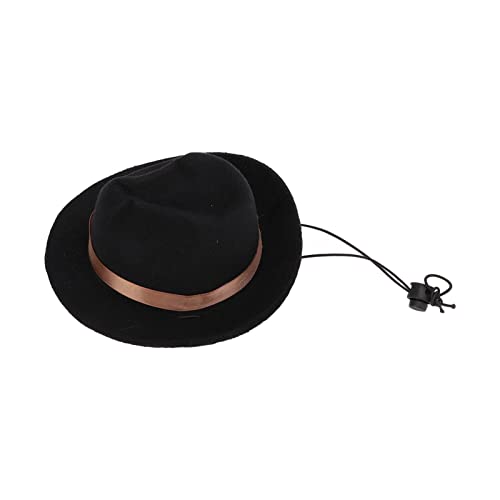 Entatial Cowboy-Hundehut, Polyester-Haustier-Cowboyhut für Partys Schwarz von RTLR