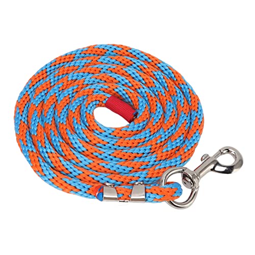 RTLR Bissfestes Hundehalsband, Verdicktes Pferdeseil mit Legierungshaken für Hundevieh (Blau-Orange) von RTLR