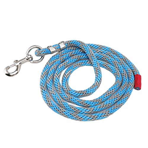 RTLR Bissfestes Hundehalsband, Verdicktes Pferdeseil mit Legierungshaken für Hundevieh (Blau grau) von RTLR