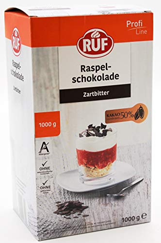 RUF Raspelschokolade Zartbitter, 10er Pack (10 x 1 kg) von RUF