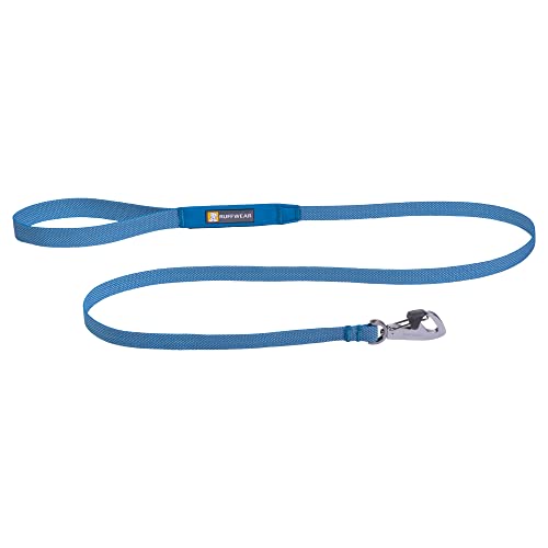 RUFFWEAR Hundeleine Hi & Light, Starke Leine, mit integrierter Aufbewahrungstasche und sicher abschließbarem Crux-Clip, kompakt zusammenklappbar auf Taschengröße, Blue Dusk von RUFFWEAR