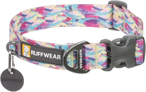 RUFFWEAR Front Range Hundehalsband für kleine Hunde, bequem und stabil mit seitlicher Schnalle und Gurtband zum Gassigehen mit dem Hund, Größe S (28–36 cm), Rifffisch von RUFFWEAR