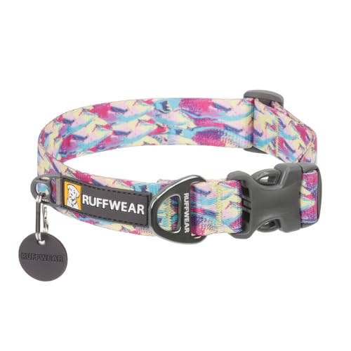 RUFFWEAR Front Range großes Hundehalsband, bequem und stabil mit seitlicher Schnalle und Gurtband zum Gassigehen mit dem Hund, Größe L (51–66 cm), Rifffisch von RUFFWEAR