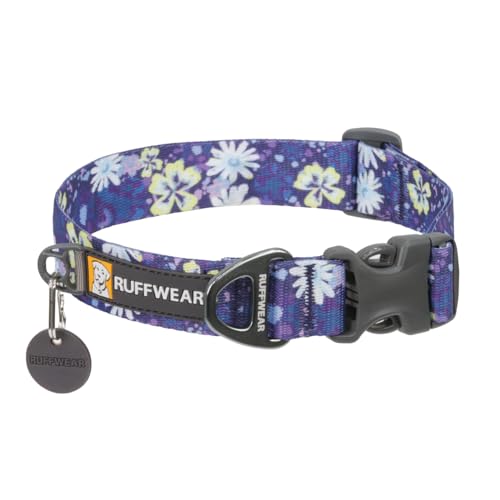 RUFFWEAR Front Range Hundehalsband für kleine Hunde, bequem und stabil mit seitlicher Schnalle und Gurtband zum Gassigehen mit dem Hund, Größe S (28–36 cm), Wildblume von RUFFWEAR