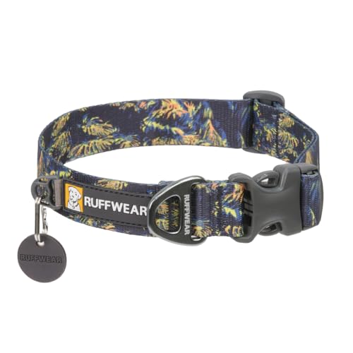 RUFFWEAR Front Range Hundehalsband für kleine Hunde, bequem und stabil mit seitlicher Schnalle und Gurtband zum Gassigehen mit dem Hund, Größe S (28–36 cm), Deep Jungle von RUFFWEAR