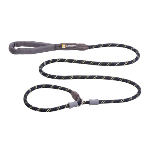 Ruffwear Just-a-Cinch 2-in-1-Hundeleine und Hundehalsband, 1,5 m Lange Hundeleine ohne Zug, leichte und robuste Hundeleine, Obsidianschwarz von RUFFWEAR